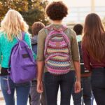 High School Students walking