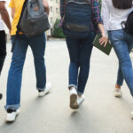 High School Students Walking