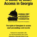 The Georgia First Amendment Foundation "Yellow Book" guide cover.
